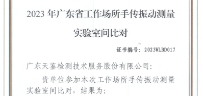 优秀！我司参加“广东省职防院”组织的能力比对考核结果均为“最高级别”